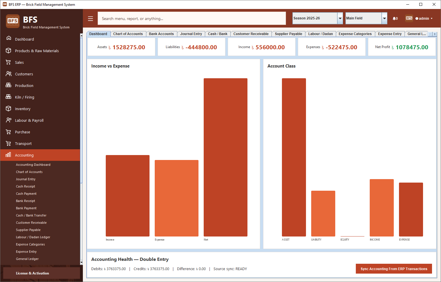 Accounting interface screenshot supplied with the source assets