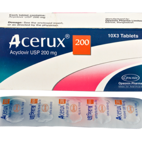 Acerux 200 mg Tablet-30's Pack