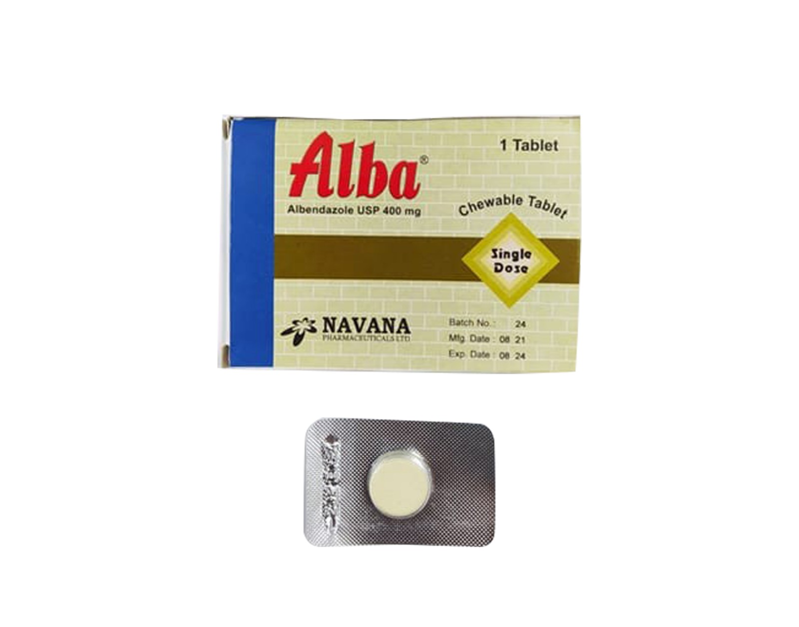 Alba 400 mg Tablet-48's Pack