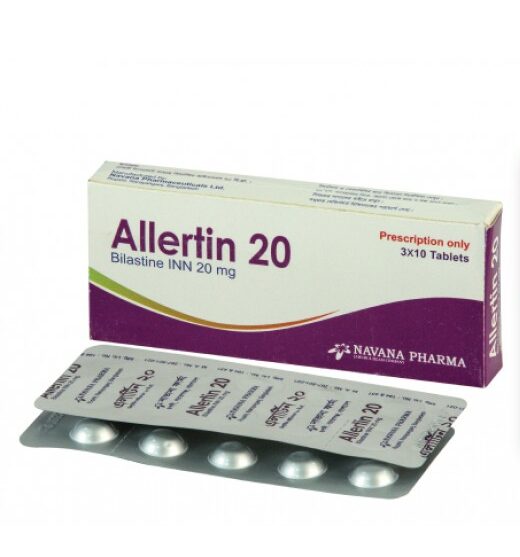 Allertin 20 mg Tablet-10's Strip
