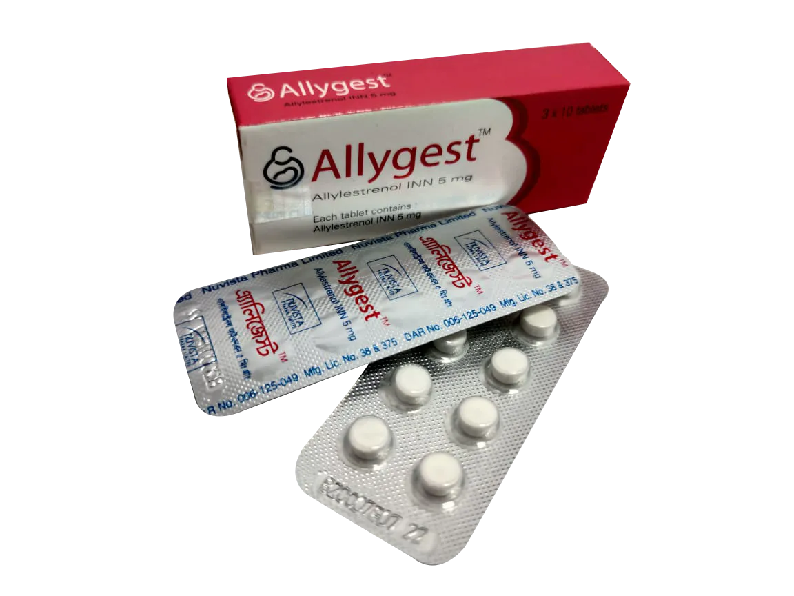 Allygest 5 mg Tablet-10's Strip