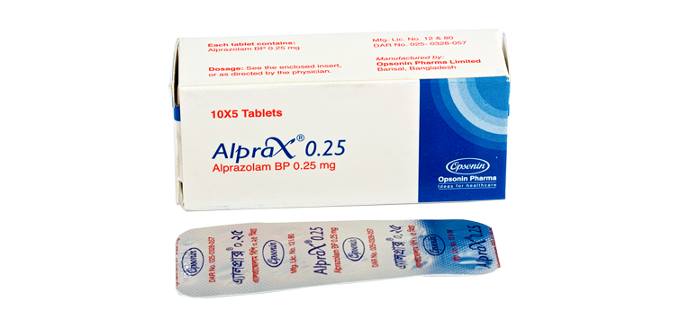 Alprax XR 0.25 mg Tablet-50's Pack