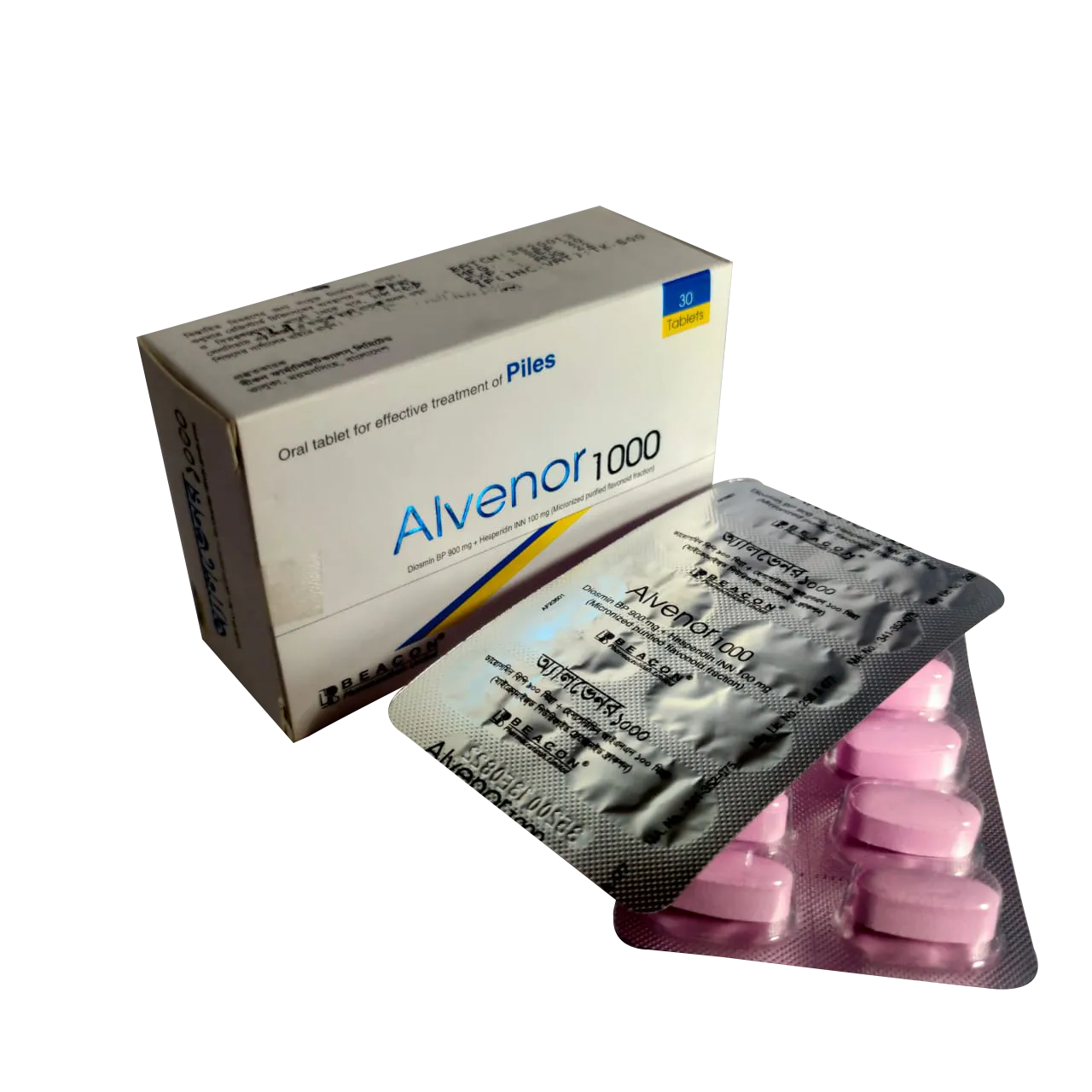 Alvenor 1000 mg Tablet-10's Strip