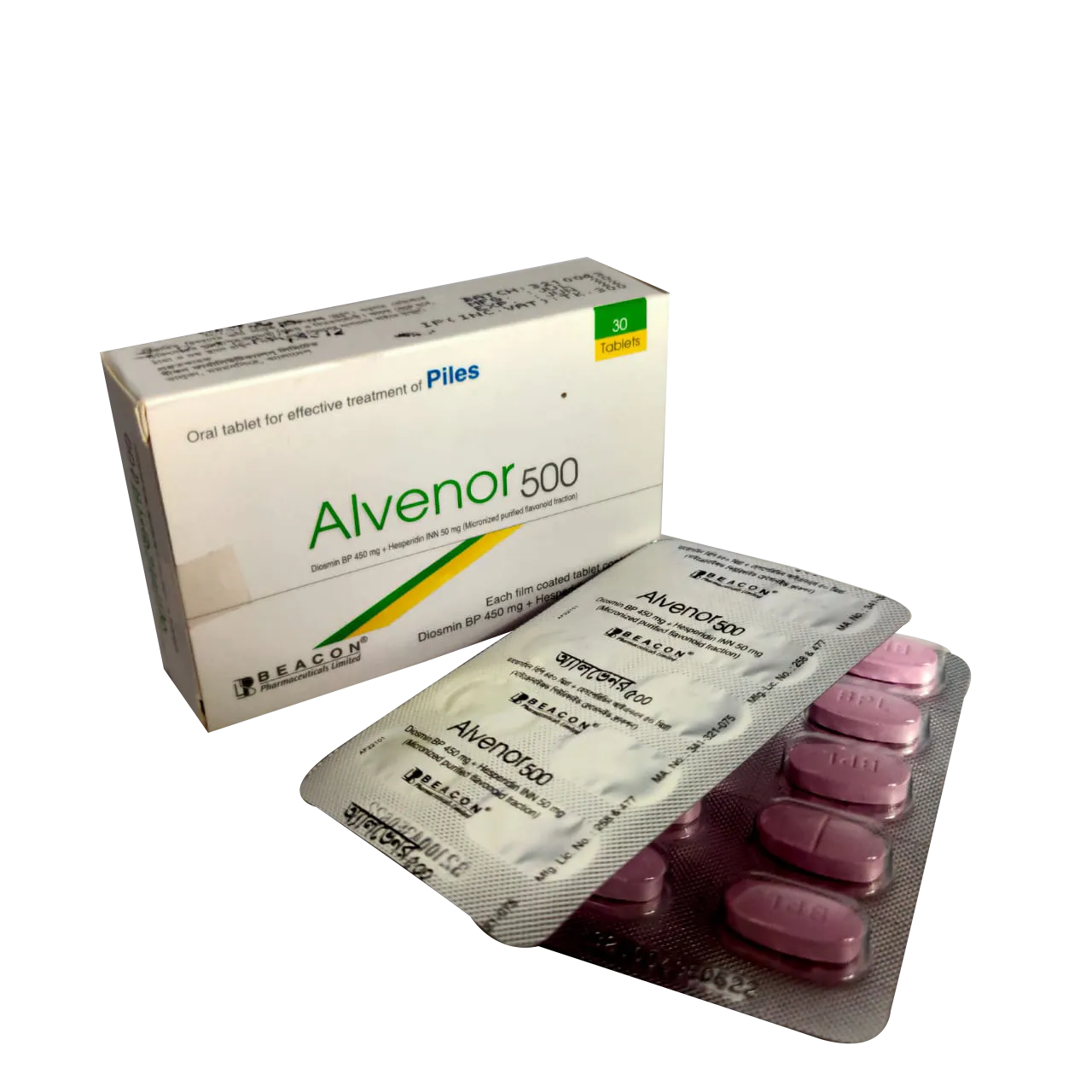 Alvenor 500 mg Tablet-10's Strip