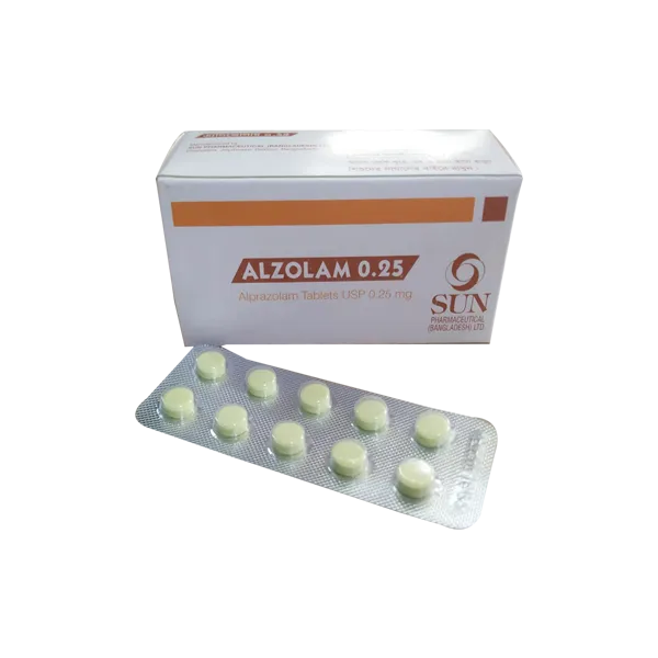 Alzolam 0.25 mg Tablet-10's Strip