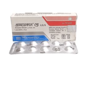 Amdocal Pro 2.5/5 mg Tablet-10's Strip