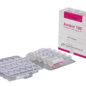 Amikin 100mg/2ml Injection-10's Pack