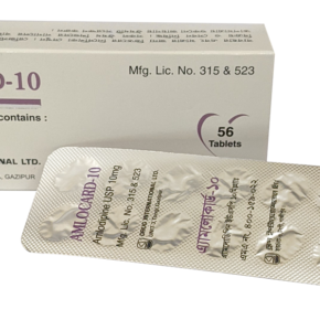 Amlocard 10 mg Tablet-14's Strip