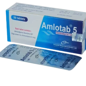 Amlotab 5 mg Tablet-10's Strip