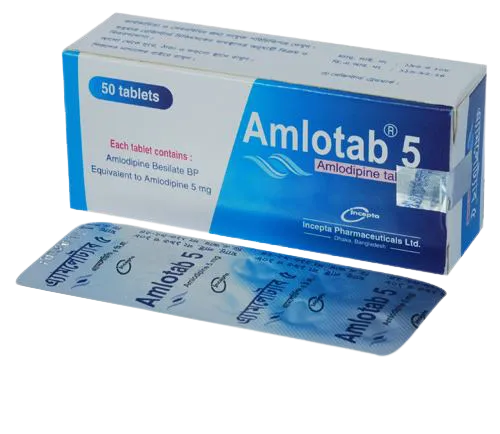 Amlotab 5 mg Tablet-10's Strip