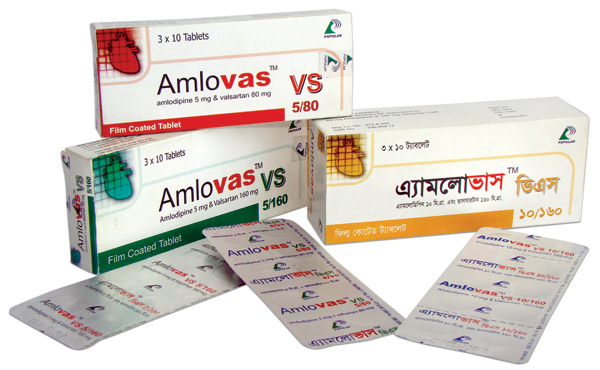 Amlovas VS 10/160 mg Tablet-30 Pcs