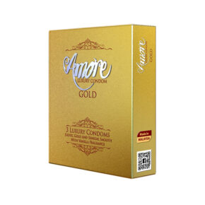 Amore Luxury Condom Gold-3's Pack