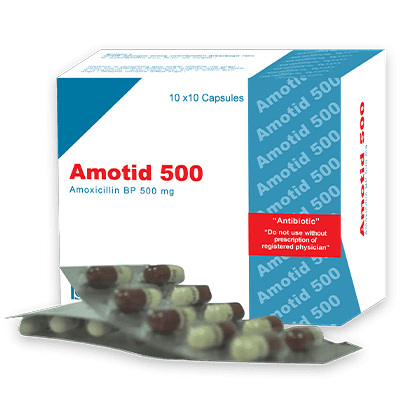 Amotid 500 mg Capsule-100 Pcs