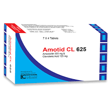 Amotid CL 625 mg Tablet-28's Pack