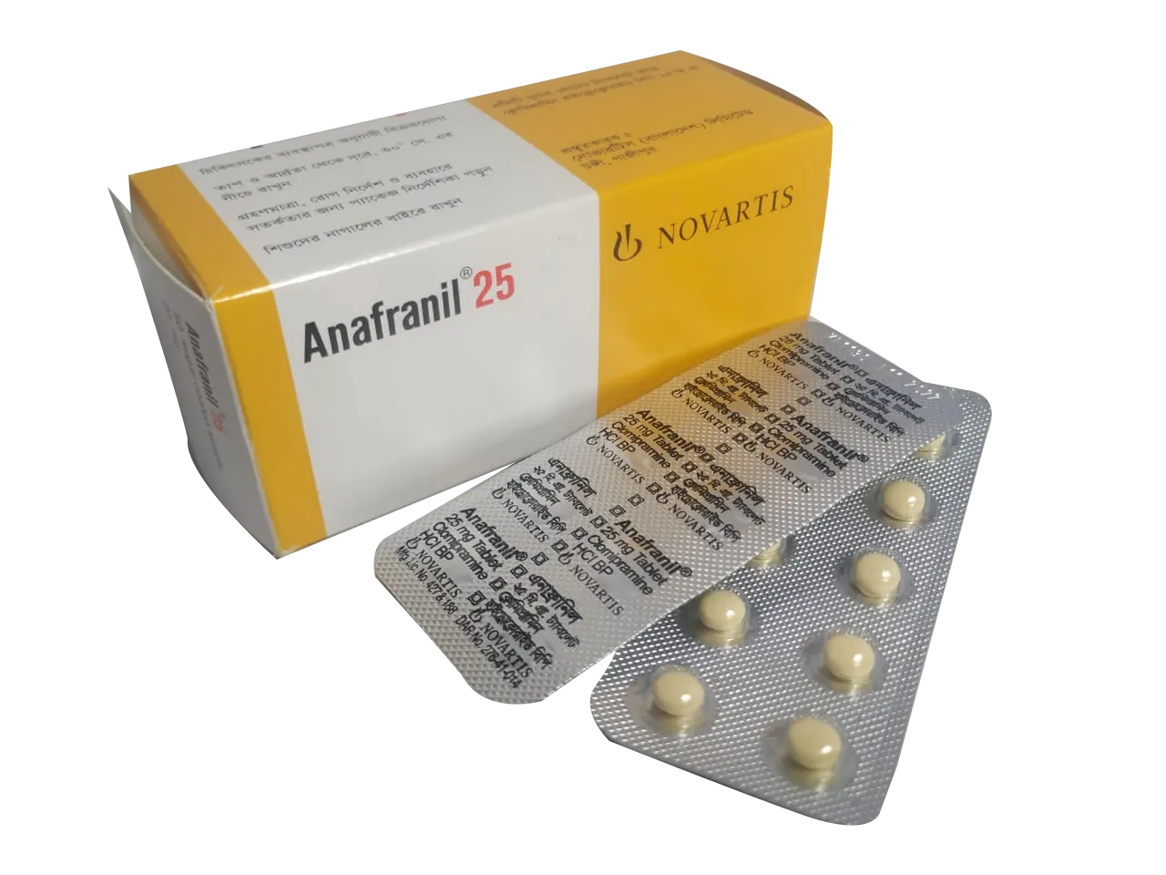 Anafranil 25 mg Tablet-10's Strip