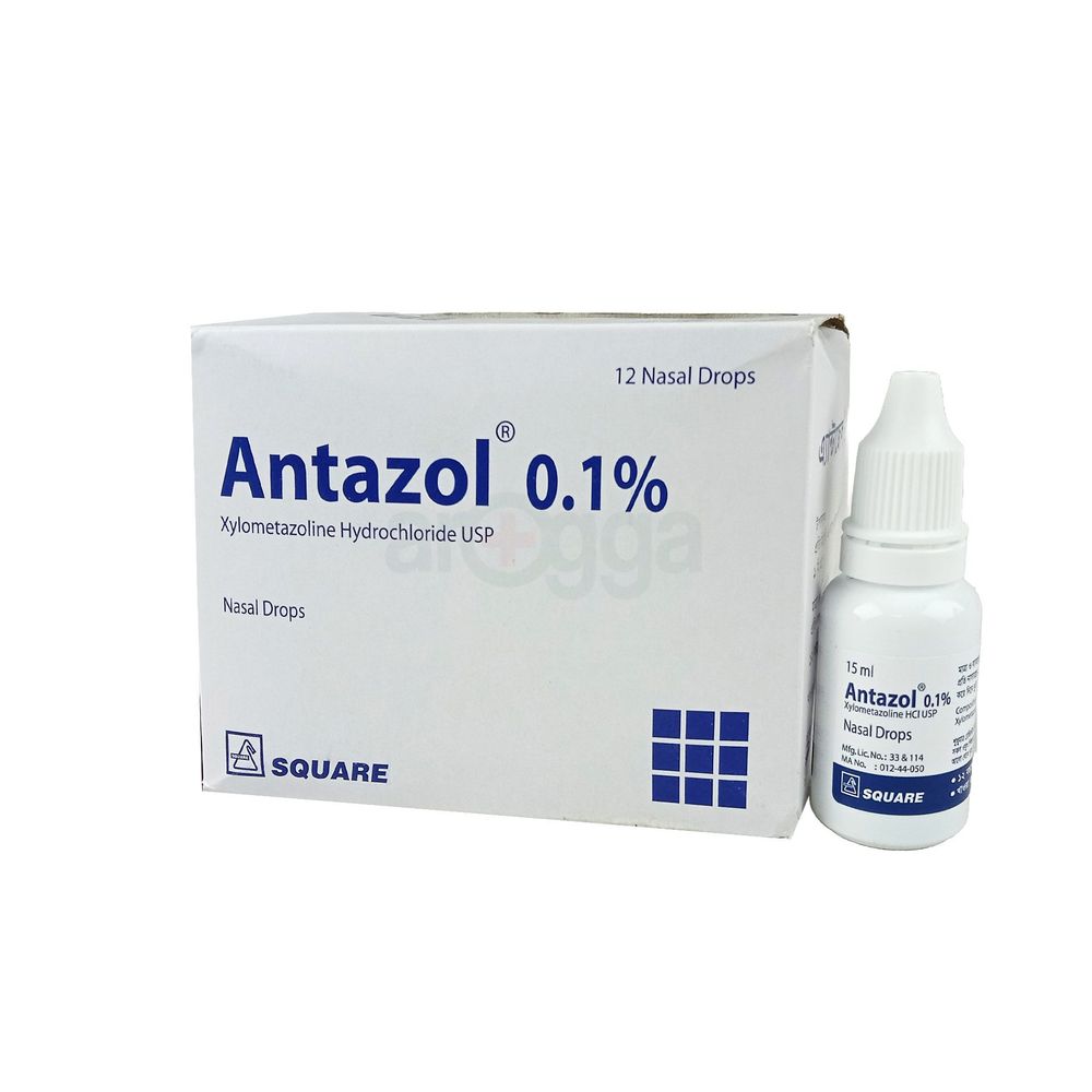 Antazol 0.1% Xylometazoline Hydrochloride 0.1% Nasal prep Drops 0.10%