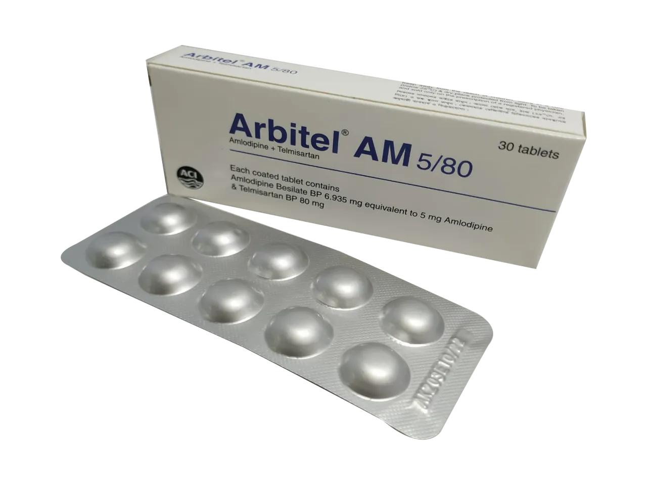 Arbitel AM 5/80 mg Tablet-10 Pcs