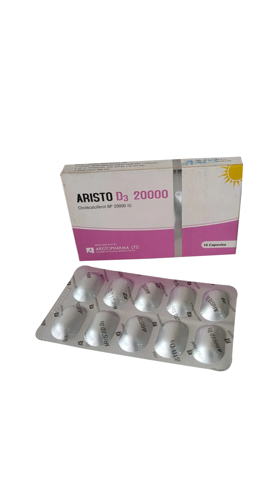 Aristo D3 20000 Capsule-10's Pack