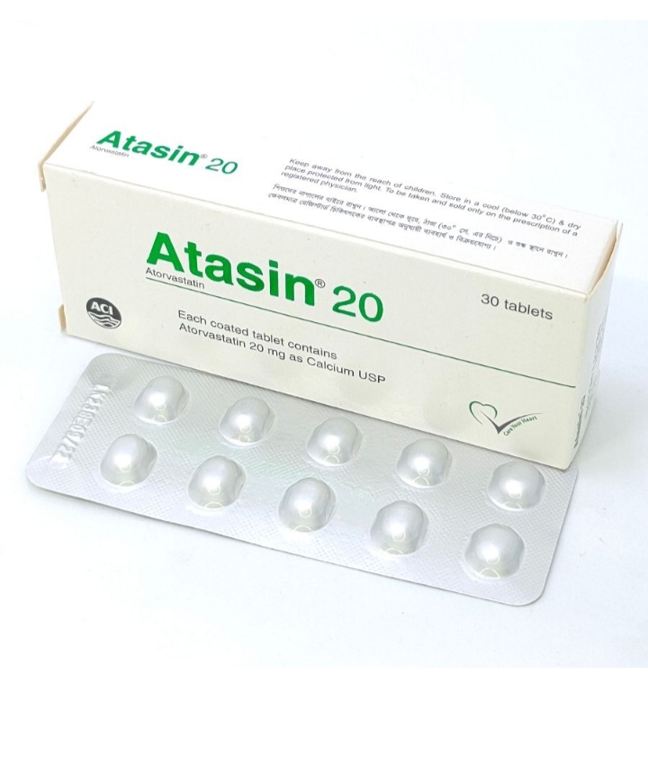 Atasin 20 mg Tablet-10's Strip