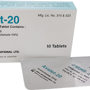 Avalet 20 mg Tablet-10's Pack