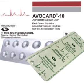 Avocard 10 mg Tablet-10's Strip