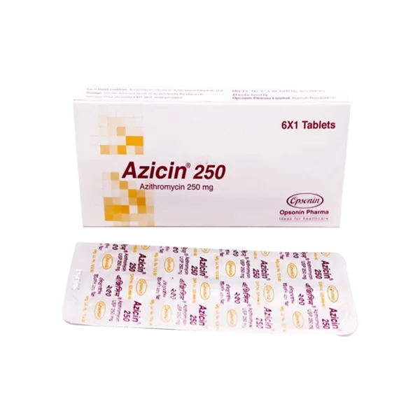 Azicin 250 mg Tablet-7's Pack