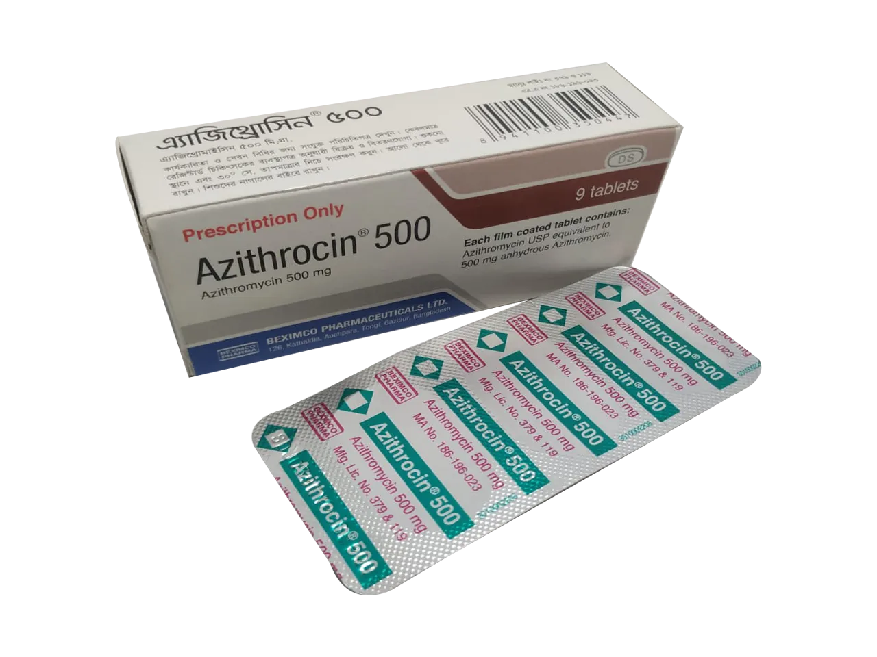 Azithrocin 500 mg Tablet