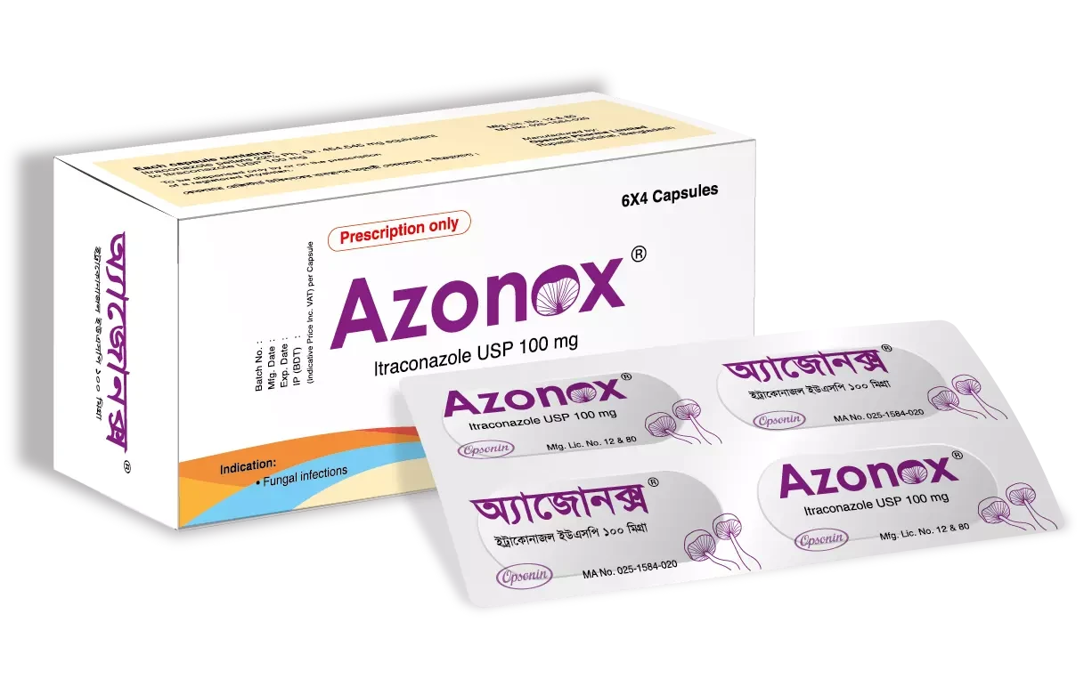 Azonox 100 mg Capsule-6 Pcs