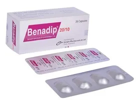 Benadip 10/20 Capsule-28's Pack