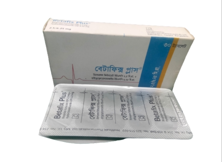 Betafix Plus 2.5/6.25 mg Tablet-10's Strip