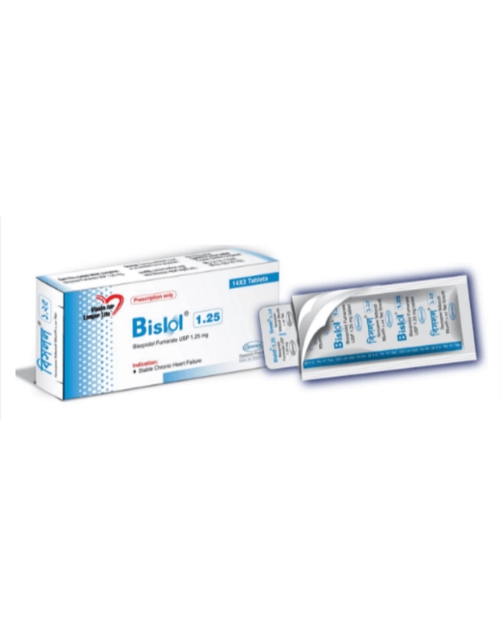 Bislol 1.25 mg Tablet-14's Strip