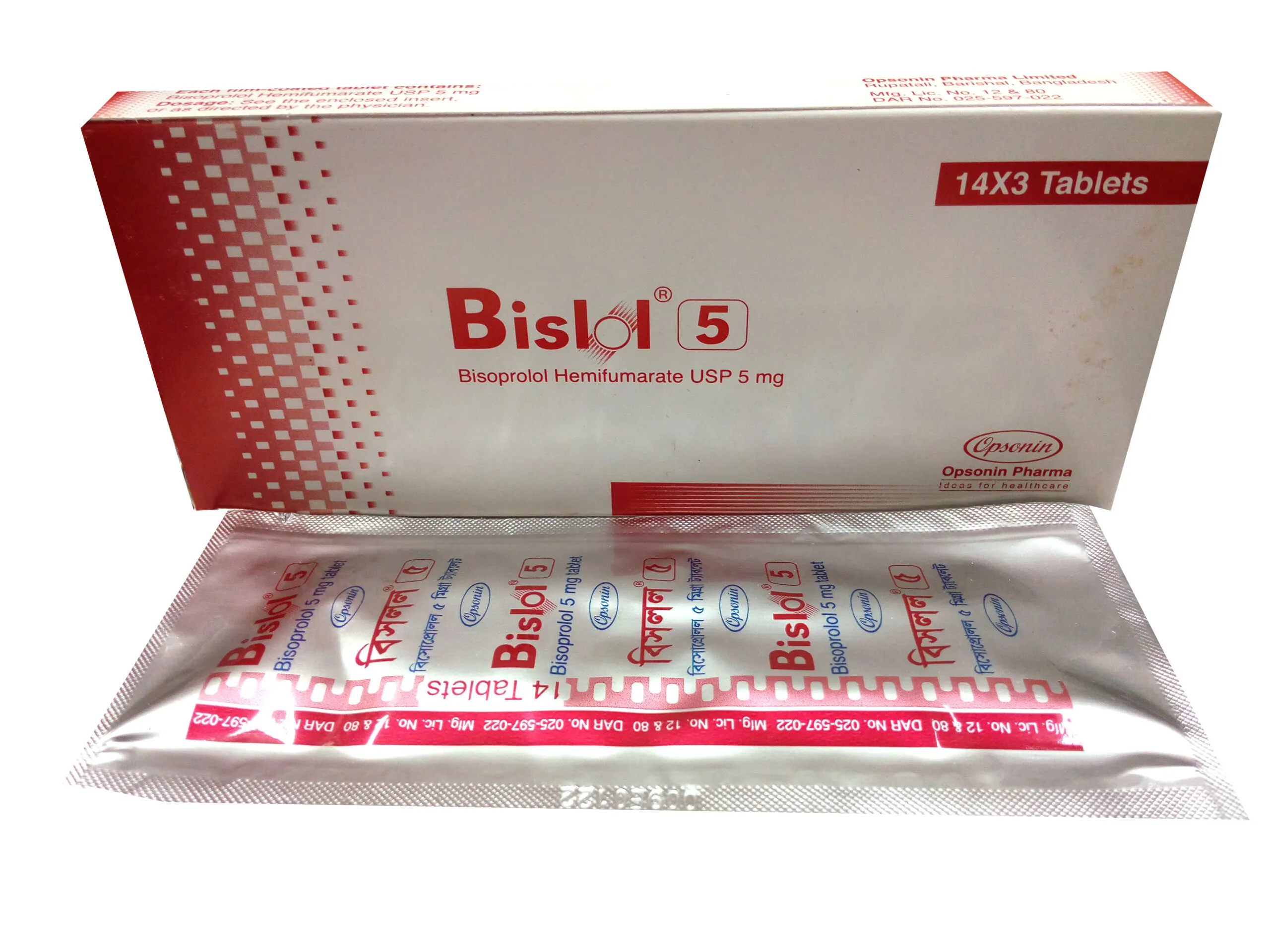 Bislol 5 mg Tablet-14's Strip