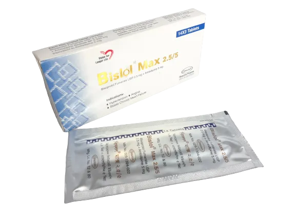 Bislol Max 2.5/5 mg Tablet-14's Strip
