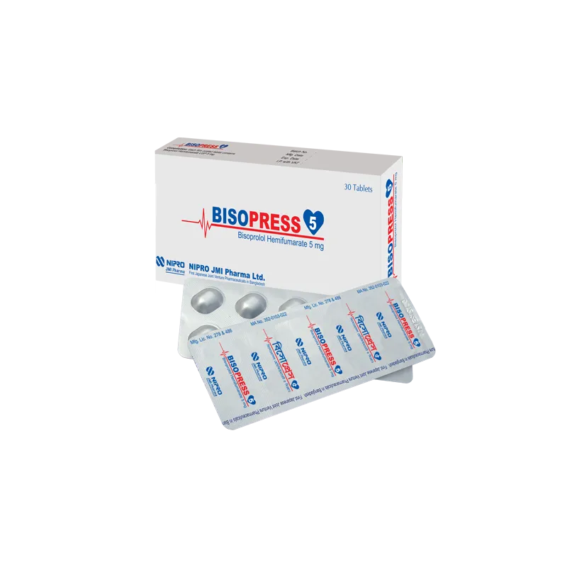Bisopress 5 mg Tablet-10's Strip
