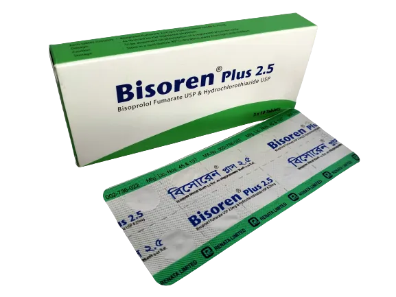 Bisoren Plus 2.5 mg Tablet-10's Strip