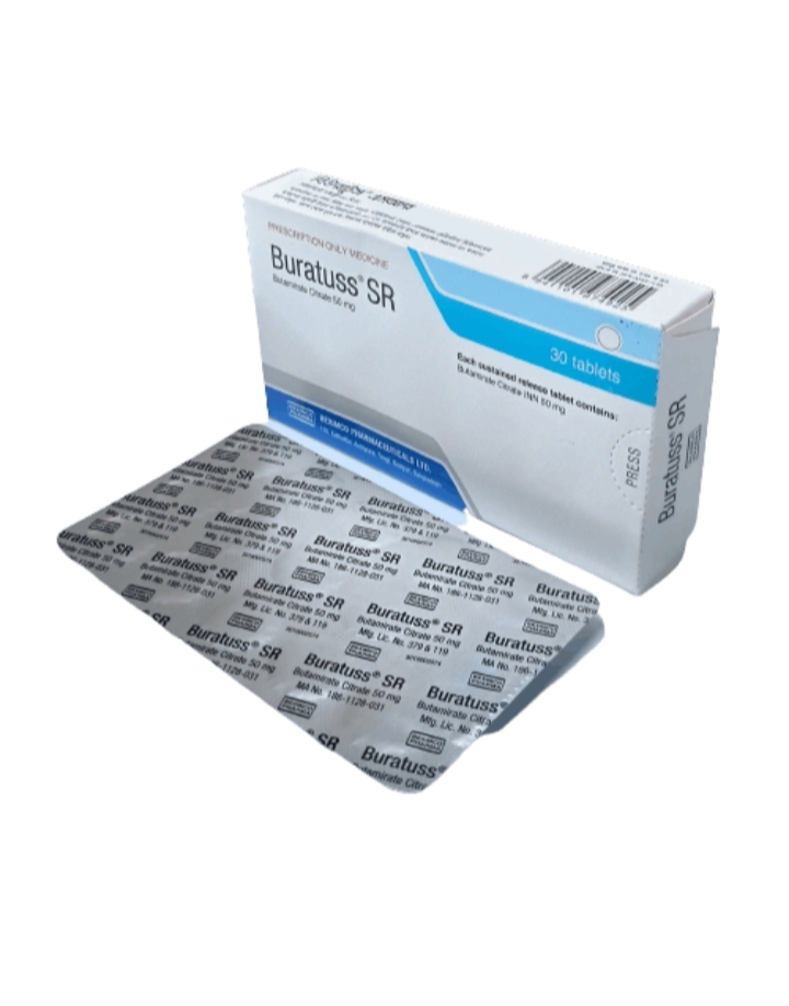 Buratuss SR 50 mg Tablet-30's Pack