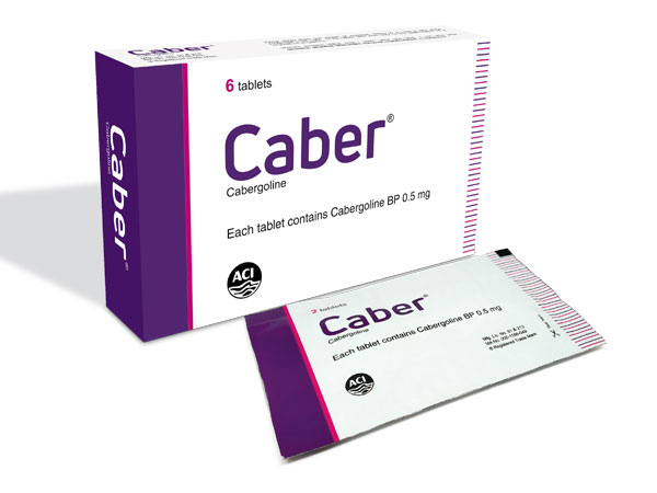 Caber 0.5 mg Tablet-6's Pack