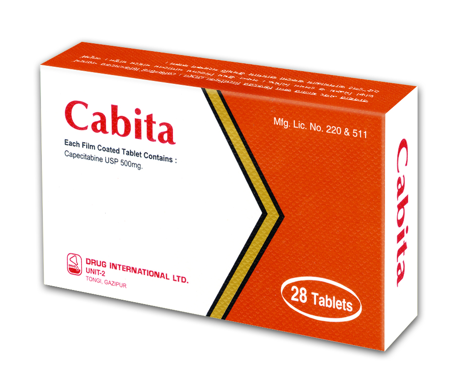 Cabita 500 mg Tablet-28's Pack