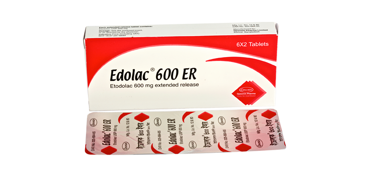 Edolac ER 600 mg Tablet-12's Pack