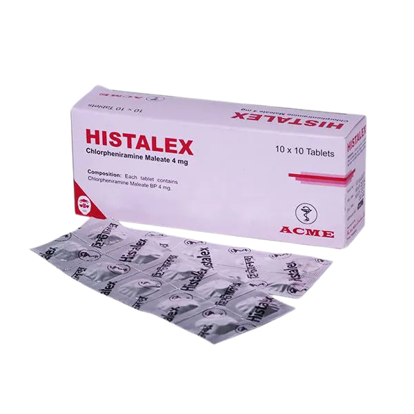 Histalex 4 mg Tablet-10's Strip