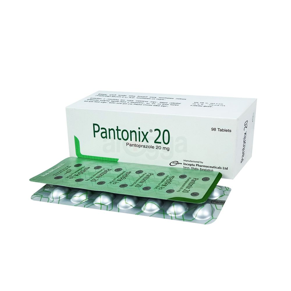 Pantonix 20 Pantoprazole Sodium Sesquihydrate Tablet 20mg