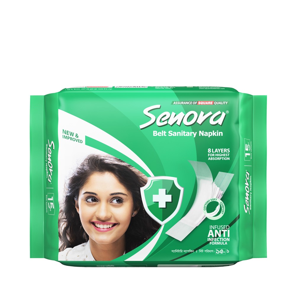 Senora Sanitary Napkin(Belt)-15 Pads